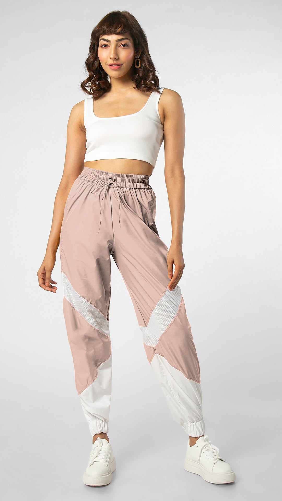 Peach joggers sale